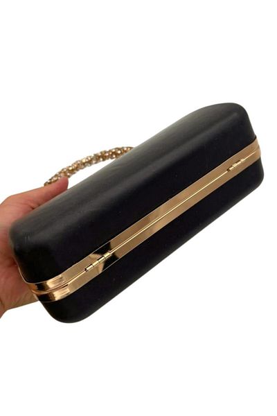 angel çanta aksesuar Angel Bag Accessory Evening Dress Bag Mold with Stone Handle Model Light Gold Metal (Number 220)