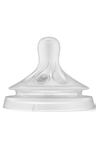 Philips Avent Set 2 silicon nipples Philips Avent Response SCY962/02, +0 months, Flow 2 (Transparent)