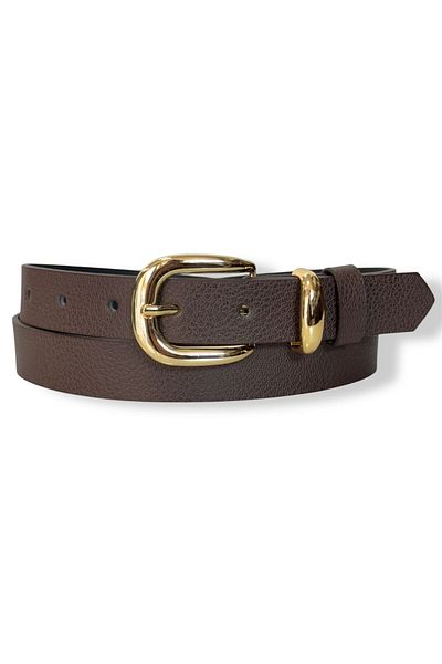Kemerix Women's Gold Buckle Belt