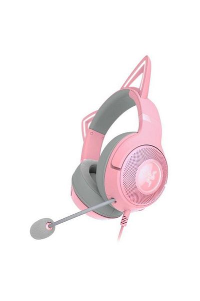 RAZER Kraken Kitty V2, USB Tip A, Ediție Quartz (Roz)
