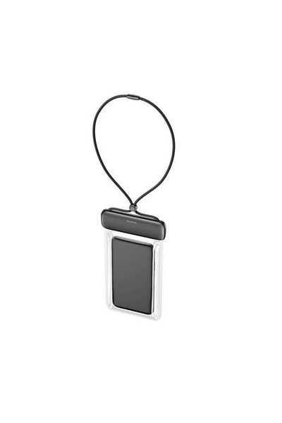 Baseus Universal Waterproof Phone Case, P60263700, IPX8 depth 30m, Lanyard included, Black