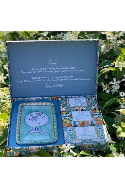 Casa Amalfi Gift set of handmade soaps Green Maiolica, Casa Amalfi - GB04