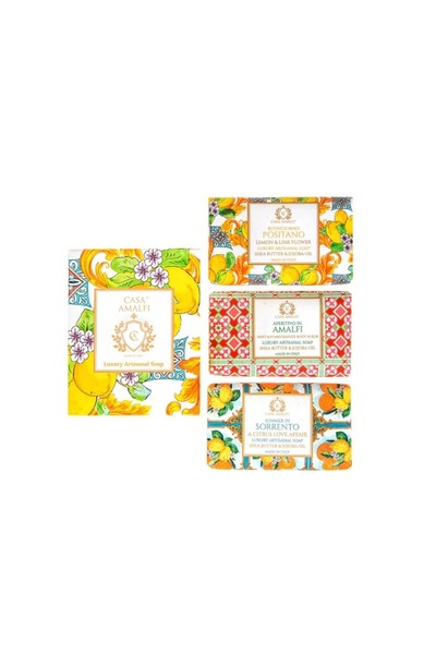 Casa Amalfi Gift set of handmade soaps Lemon Maiolica, Casa Amalfi - GS06