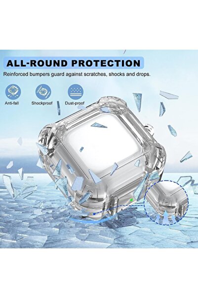 O Ozone Clear Case For Samsung Galaxy Buds FE/Buds 2 Pro/Buds 2/Buds Pro/Buds Live Case -Transparent Black