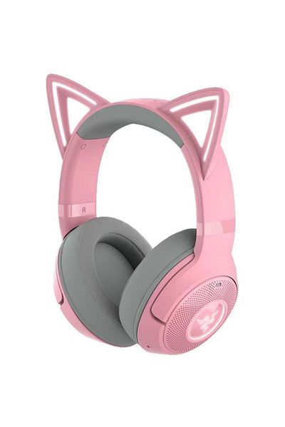 RAZER Kraken Kitty V2 Bluetooth 5.2 Ediție Quartz, Microfon (Roz)