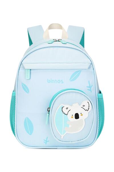 Bonfino Koala Printed Backpack, Adjustable Shoulder Strap, Blue - 12 Inches