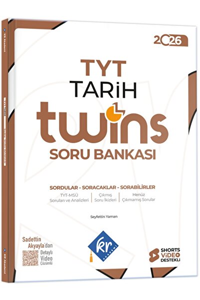 KR Akademi Yayınları 2026 TYT Twins Tarih Soru Bankası