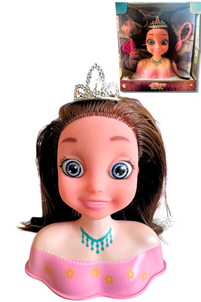 Global Toys Prenses Saç Tasarım ve Makyaj Baş Seti – Taç, Tarak, Ayna ve Toka...