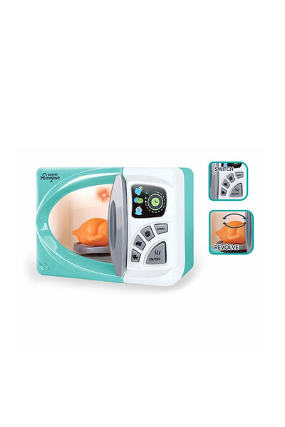 Toy Cuptor cu microunde interactiv cu sunete și lumini, Familie fericită