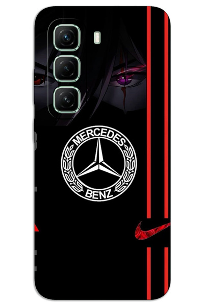MRCİLETİSİM حافظة Infinix Hot 50 Pro 4G ذات غطاء خلفي مطبوع بنمط HD - مرسيدس