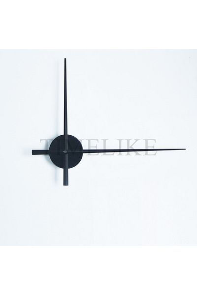 wayfair Burnvale quartz clock mechanism, aluminum, black, 10 cm