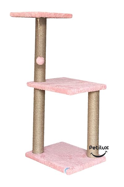 Petilux Welsoft Fabric Covered Jute Drawstring Cat Scratching Playground