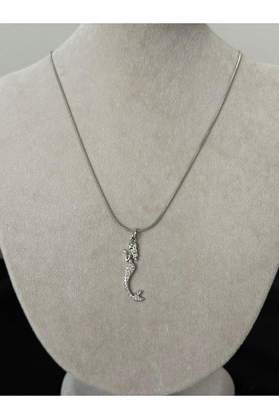 youngsem Mermaid Necklace |   Zircon Stone Steel Necklace
