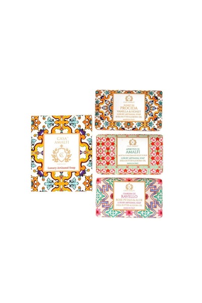 Casa Amalfi Gift set of handmade soaps Sunset in Procida, Casa Amalfi - GS02