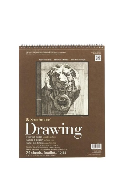 Strathmore Drawing Pad Perforated 130 gsm White 11" x 14" - 25 Sheets