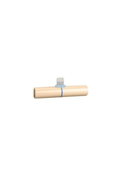 SOHO Adaptor iPhone/iPad, 3.5 mm jack, Lightning, headphones and charger, Splitter, Gold