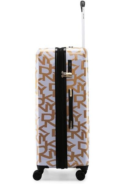 Dkny Hard Shell Luggage Set - ABS/Polycarbonate (White/Gold, 3 Pieces)