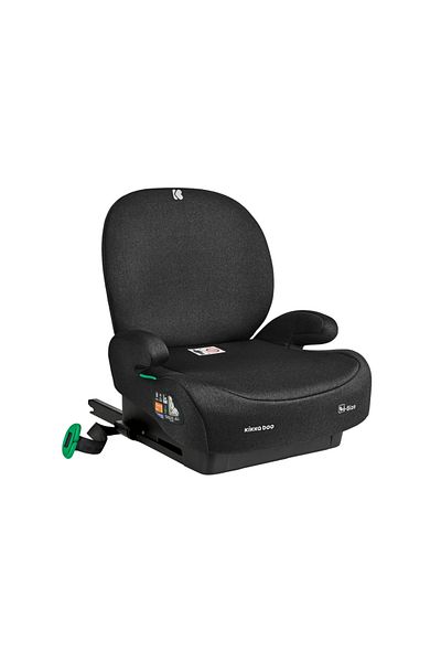 Kikka Boo Car booster with Isofix KikkaBoo i-Boost Black Approved R129 i-Size 125-150 cm with Removable Backrest,