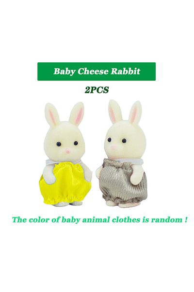 Choice4 KK15 1:12 Simulation Forest Animal Family Rabbit Panda Koala Reindeer Baby Dollhouse Figures Collect