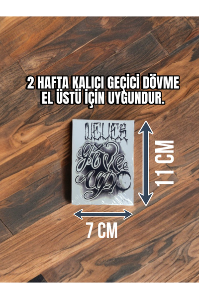Tattoo Gerçekçi El üstü Model Geçici Dövme Sticker QS-03
