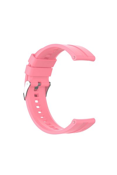 eR D L Silicone strap compatible with Huawei GT 2, 46mm, pink, strap width 22mm. eR D L
