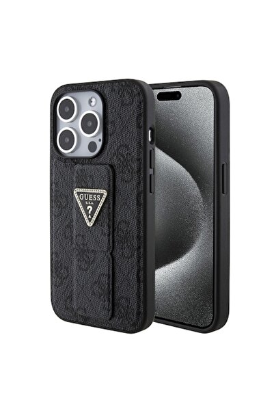 Padrino Husă de protecție pentru iPhone 15 Pro, P34, Piele ecologică, Negru î...