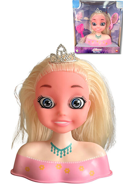 Global Toys Prenses Saç Tasarım ve Makyaj Baş Seti – Taç, Tarak, Ayna ve Toka Hediyeli