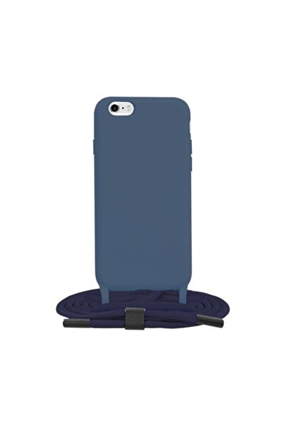 OEM Husă Techsuit Crossbody Lanyard pentru iPhone 6/6S, Albastră