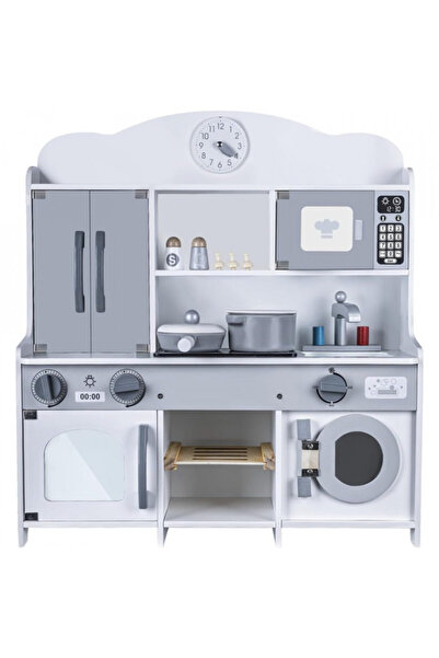Toy Дървена кухня с пералня и аксесоари KABI