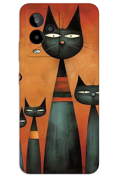 MRCİLETİSİM General Mobile Gm 24 Pro Case Hd Pattern Printed Back Cover - Art Cat
