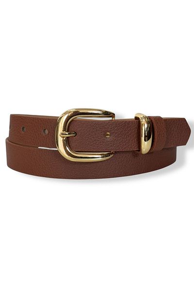Kemerix Women's Gold Buckle Belt
