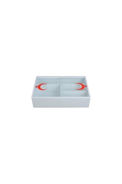 HALL BREATHE Beyaz Duvar Tipi Plastik Ecza Dolabı, İç Boş, Sağlam ve Kullanışlı