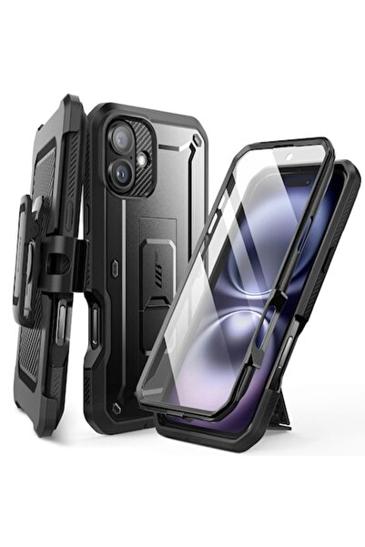 Padrino Carcasă de protecție pentru iPhone 16, Q74, Lexgard, Deep Dark