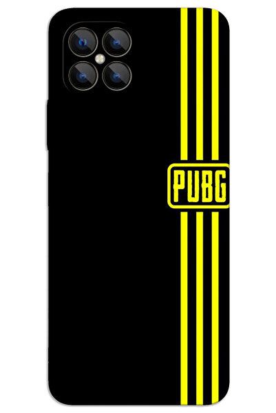 Omix X600 Kılıf HD Desen Baskılı Arka Kapak - Pubg