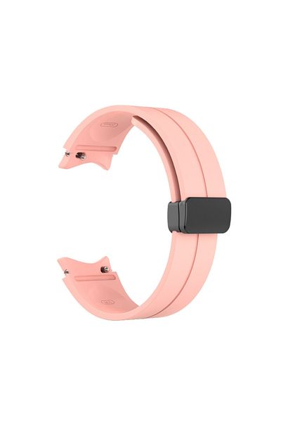 eR D L Silicone strap compatible with Samsung Galaxy Watch 5, 4, 5 Pro, 4 Classic, pink, strap width 20mm
