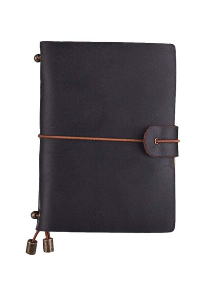 fun zone دفتر يوميات قابل لإعادة التعبئة بغلاف ناعم من الجلد مع حزام مطاطي