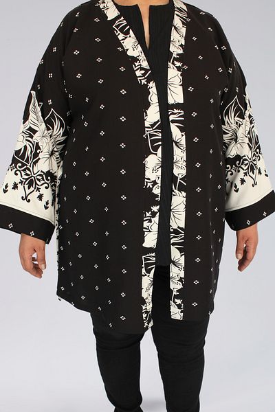 BNZ TEKSTİL Viscose Fabric Patterned Women's Kimono
