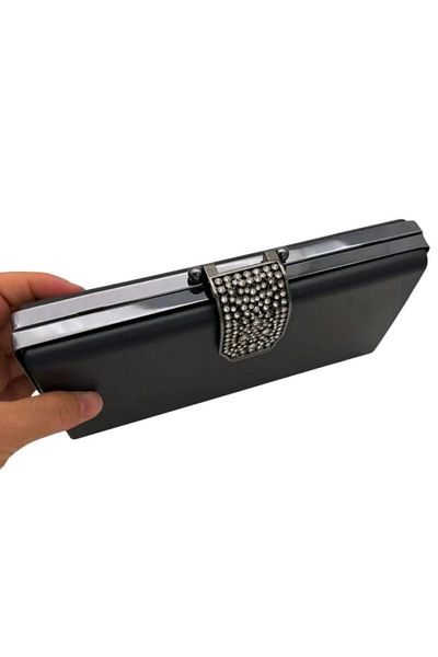 angel çanta aksesuar Angel Bag Accessory Evening Dress Bag Pattern Stone Cover Model Smoked Metal