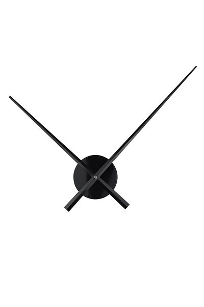 wayfair Burnvale quartz clock mechanism, aluminum, black, 10 cm