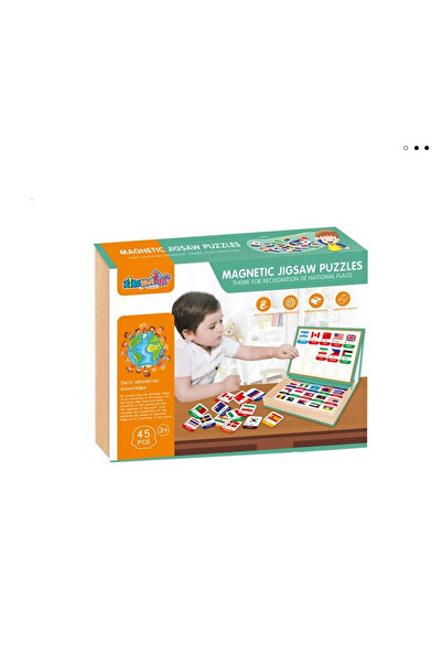 Toy Магнитен пъзел за разпознаване на национално знаме