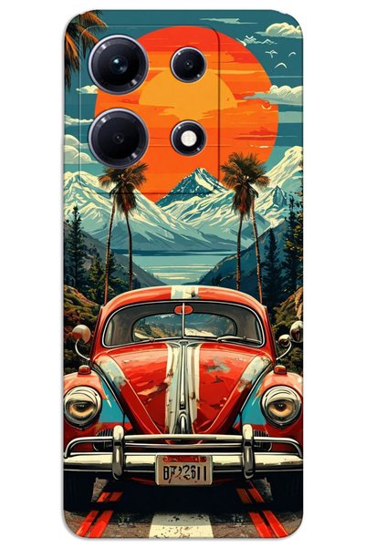 MRCİLETİSİM حافظة Infinix Note 30 Pro ذات غطاء خلفي مطبوع بنمط HD - Vosvos Moon