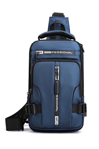 OEM Geantă crossbody, AEWOYAD, geantă de umăr sau de mână, nailon, 30x18x10 cm, bleumarin