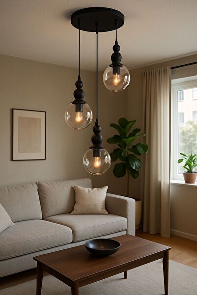 ABAJUR EVİM bolivia sarkıt 3lü avize