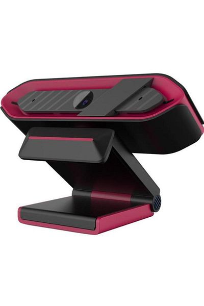 LORGAR Camera Web Rapax 701, 2K, CMOS, Microfon (Rosu)