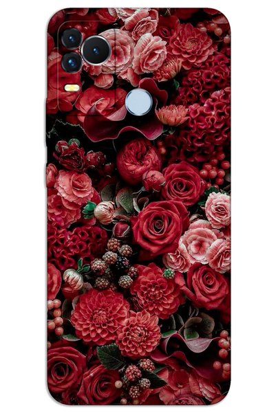 MRCİLETİSİM Omix X400 Case Hd Pattern Printed Back Cover - Roses