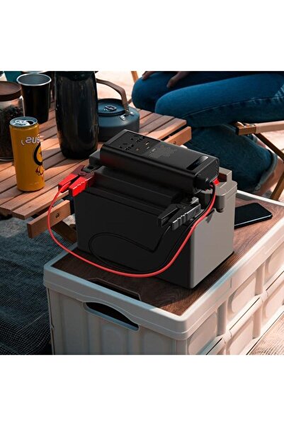 Baseus Μετατροπέας IGBT για αυτοκίνητο, 12V - 220V, 300W, USB-A, USB-C, PD QC3.0 (Μαύρο)