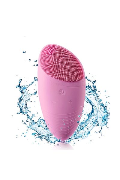 Facial Dispozitiv de curățare 12000 Oscilații/Min, 7 Niveluri de viteză, Baterie 400mAh, Roz