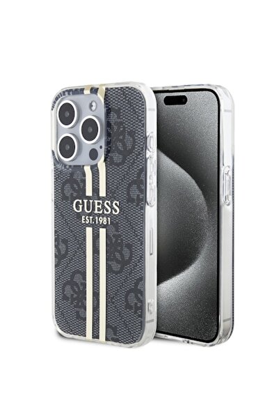Padrino Husă de protecție pentru iPhone 15 Pro, O88, din piele, Negru închis