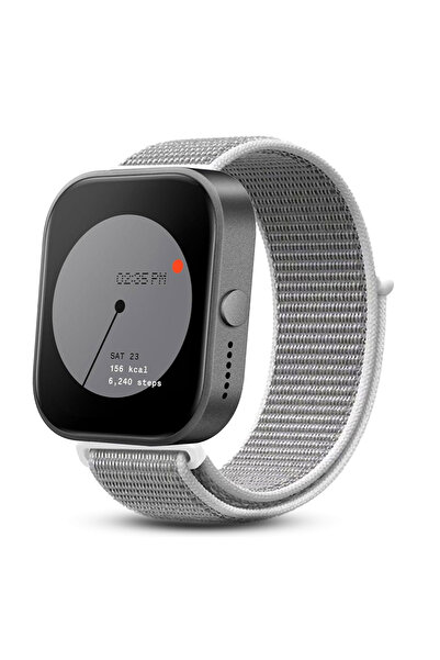 O Ozone ساعة CMF من Nothing Watch Pro | سوار رياضي من النايلون | رمادي عاصف