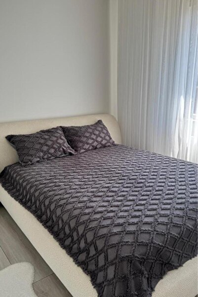 Çeyiz Diyarı Land of Dowry Vesya 2 τεμαχίων Μονό Σετ Πικέ Anthracite